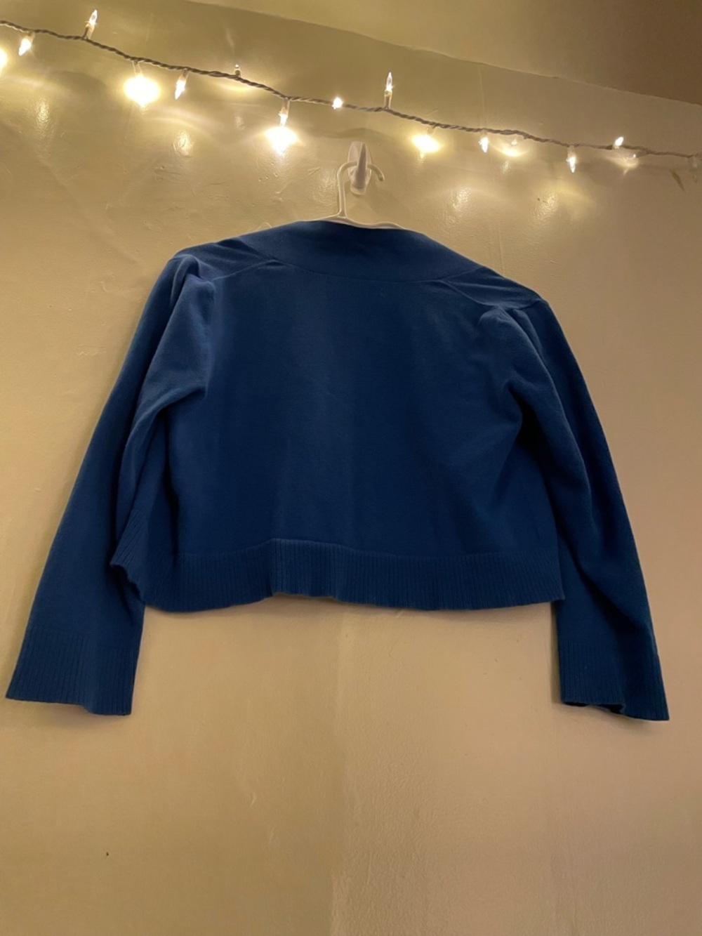 Old Navy Dark Blue Cardigan Sweater Cotton Office Beach Casual Light Cover Up - Picture 7 of 13